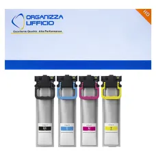 Kit 4 Cartucce Alta Capacità T9451XL T9452XL T9453XL T9454XL per Epson WorkForce