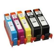 Kit 5 Cartucce colori per HP 364XL Compatibili